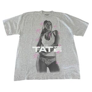 Tate Mcrae T Shirt L Gray‎ Stars Miss Possessive Tour Merch NEW